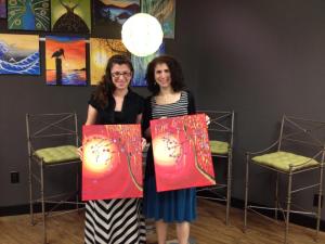 debbie and i painting